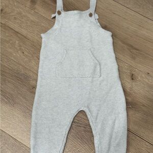 Carter's Light Gray Knit Romper